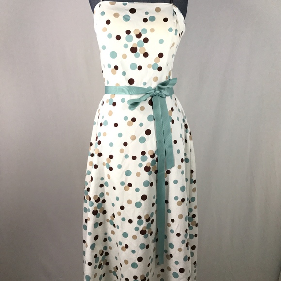 Jessica Howard size 10 White Polka Dot Dress - Picture 7 of 8